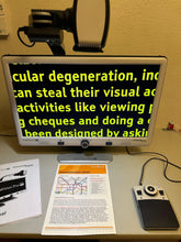 Load image into Gallery viewer, DaVinci PRO HD/OCR Desktop Portable Video Magnifier with 24" LCD FULL PAGE Text-to-Speech and Self Viewing w/ 1 Year warranty