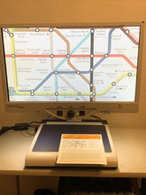 Load image into Gallery viewer, Enhanced Vision Merlin Ultra 24" LCD on FLEX ARM Low Vision Video Magnifier 70X