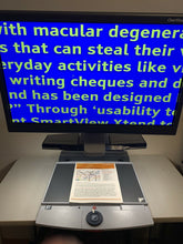 Load image into Gallery viewer, OPTELEC Clearview OCR SPEECH 24" Flex Touch Screen Low Vision Video Magnifier