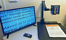 Load image into Gallery viewer, Clarity 30" Flex Arm Low Vision Video Magnifier NEW 24" LED Large XY Table Case