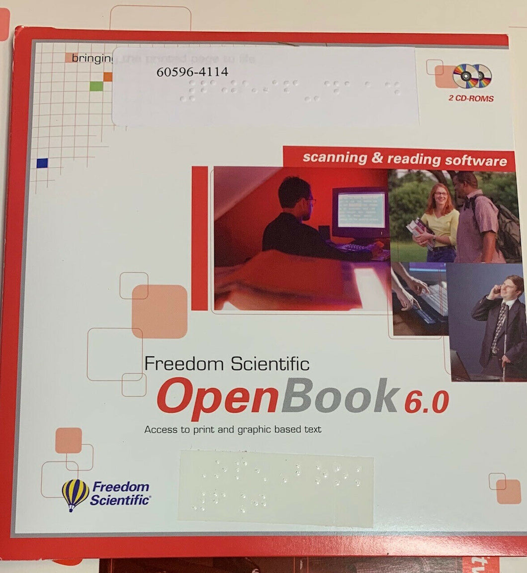 Freedom Scientific Openbook 6.0 Scanning and Reading Software OCR  **NOS**