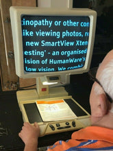 Load image into Gallery viewer, OPTELEC B/W CLEARVIEW 300 317 REFURBISHED Low Vision Magnifier + 17&quot; BRIGHT CRT
