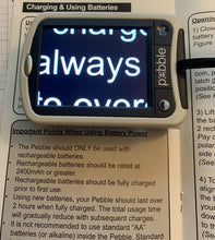 Load image into Gallery viewer, Enhanced Vision Pebble Portable Low Vision Magnifier 3.5" LCD 5x to 10x