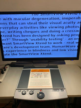 Load image into Gallery viewer, OPTELEC Clearview Plus EASY Low Vision Video Magnifier + 22" LCD & Flex Arm