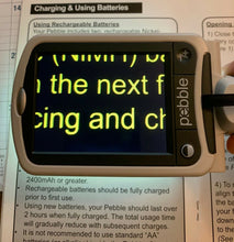 Load image into Gallery viewer, Enhanced Vision Pebble Portable Low Vision Magnifier 3.5" LCD 5x to 10x