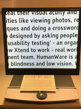 Load image into Gallery viewer, OPTELEC Color Clearview 19" LCD on Flex Arm Low Vision Video Magnifier REFURB