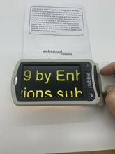 Load image into Gallery viewer, Enhanced Vision Long Pebble Portable Low Vision Magnifier 4.3” LCD 5x to 10x