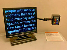 Load image into Gallery viewer, Clarity Portable Eye Level Deskmate Low Vision Video Magnifier 19" LCD & Battery