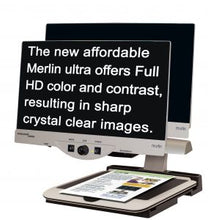 Load image into Gallery viewer, Merlin Elite Ultra HD Desktop Video Magnifier with Ultra Thin LCD 22" or 24" & 3 Year Warranty