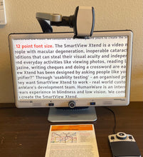 Load image into Gallery viewer, DaVinci HD OCR Desktop Portable Video Magnifier with 24" LCD Text-to-Speech and Self Viewing