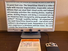 Load image into Gallery viewer, DaVinci PRO HD/OCR Desktop Portable Video Magnifier with 24" LCD FULL PAGE Text-to-Speech and Self Viewing w/ 1 Year warranty