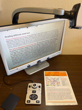 Load image into Gallery viewer, DaVinci HD OCR Desktop Portable Video Magnifier with 24&quot; LCD Text-to-Speech and Self Viewing
