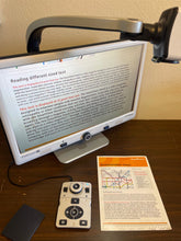 Load image into Gallery viewer, DaVinci HD OCR Desktop Portable Video Magnifier with 24" LCD Text-to-Speech and Self Viewing