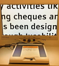 Load image into Gallery viewer, Enhanced Vision Merlin Ultra 22" LCD on FLEX ARM Low Vision Video Magnifier 68X