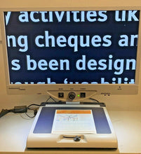 Load image into Gallery viewer, Enhanced Vision Merlin Ultra 22" LCD on FLEX ARM Low Vision Video Magnifier 68X