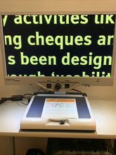 Load image into Gallery viewer, Enhanced Vision Merlin Ultra 22" LCD on FLEX ARM Low Vision Video Magnifier 68X