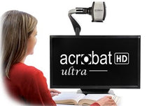 Load image into Gallery viewer, Acrobat HD Ultra w/ 22-27" LCD Screen Portable Desktop Video Magnifier & 2 Year Warranty