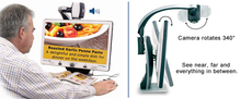 Load image into Gallery viewer, DaVinci Pro HD/OCR Desktop Portable Video Magnifier with 24" LCD- Full Page Text-to-Speech and Self Viewing