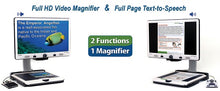 Load image into Gallery viewer, Merlin Elite Pro HD Desktop Video Magnifier with 24" LCD + OCR Reading Technology