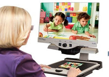 Load image into Gallery viewer, Merlin Elite Ultra HD Desktop Video Magnifier with Ultra Thin LCD 22" or 24" & 3 Year Warranty