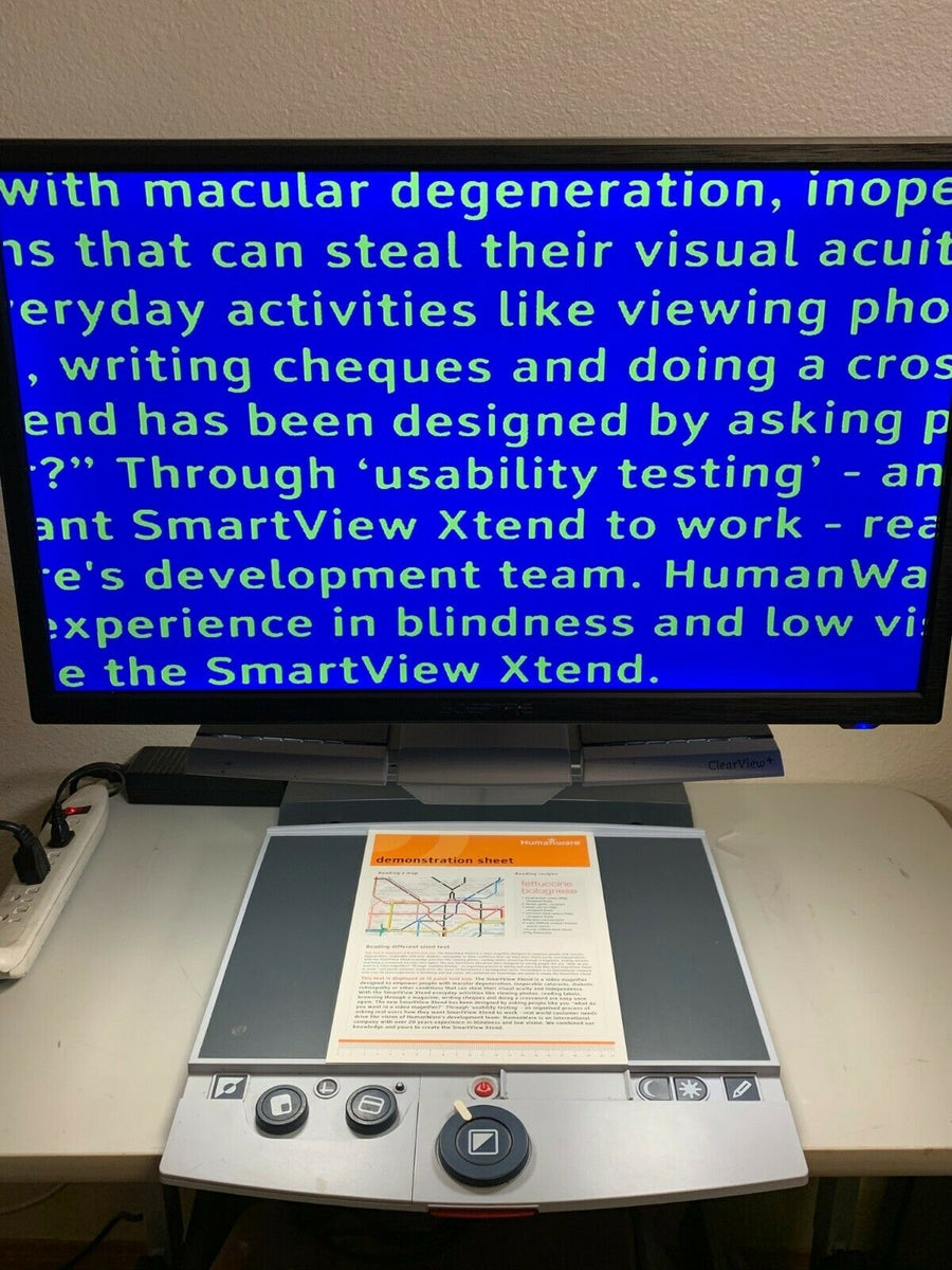 OPTELEC Clearview Plus EASY Low Vision Video Magnifier + 22