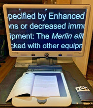 Load image into Gallery viewer, Enhanced Vision Merlin Elite HD (720p) with 24&quot; LCD Desktop Low Vision Magnifier + Partial Page OCR READER
