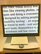 Load image into Gallery viewer, OPTELEC Color Clearview 19&quot; LCD on Flex Arm Low Vision Video Magnifier REFURB
