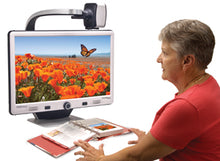 Load image into Gallery viewer, DaVinci Pro HD/OCR Desktop Portable Video Magnifier with 24&quot; LCD- Full Page Text-to-Speech and Self Viewing

