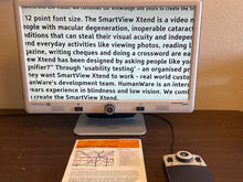 Load image into Gallery viewer, DaVinci HD OCR Desktop Portable Video Magnifier with 24&quot; LCD Text-to-Speech and Self Viewing
